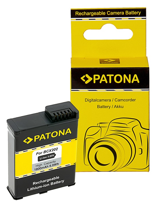 PATONA BATTERIA BCX202 PER DJI OSMO ACTION 3 4 AND 5