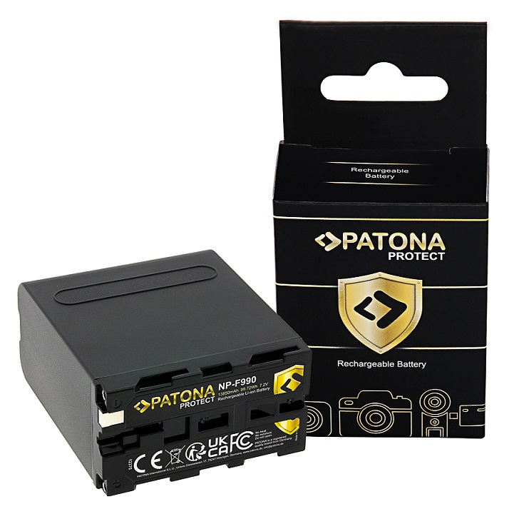 PATONA PROTECT BATTERY PER SONY NPF990 NPF SERIES 13850MAH 99.7WH V1 FIRE RETARDANT CASE
