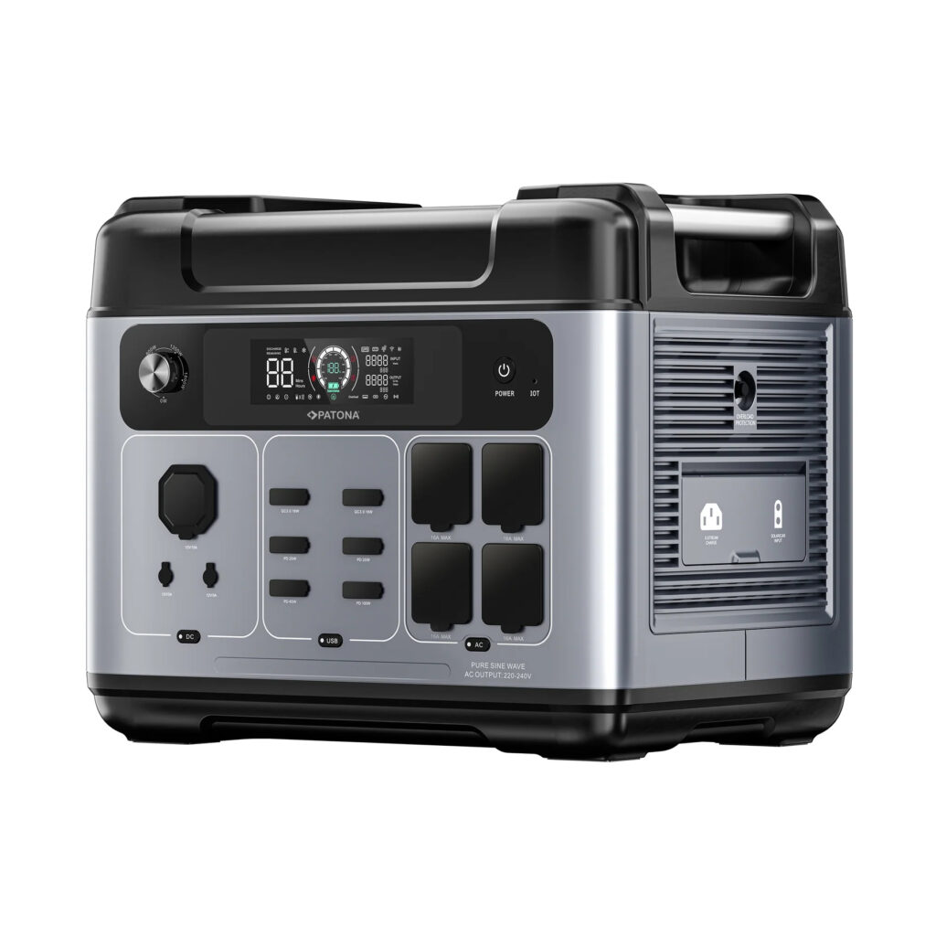 PATONA PLATINUM POWERSTATION AUTARC 2400 4XAC2400W 2048WH USBC1XPD100W 1XPD45W 2XPD20W INCL. APP