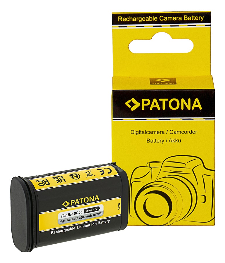 PATONA BATTERY FOR LEICA Q2 Q3 SL2 SL2S BPSCL6 LCSCL6 19 531