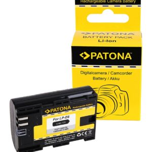 PATONA BATTERY CANON LPE6 LPE6 EOS R EOS 5D MARK II EOS 7D M. INFOCHIP