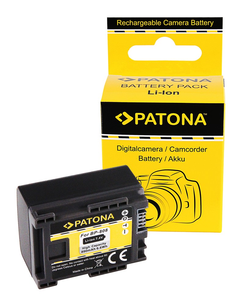 PATONA BATTERY CANON BP819 BP827 BP808 BP809 HF100 HG20 WIRELESS