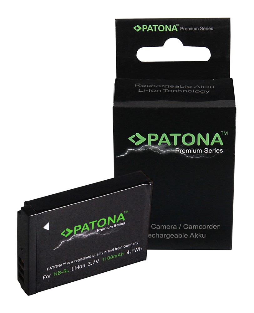 PATONA BATTERY PREMIUM CANON NB5L NB5L POWERSHOT SX200 SX210 SX220