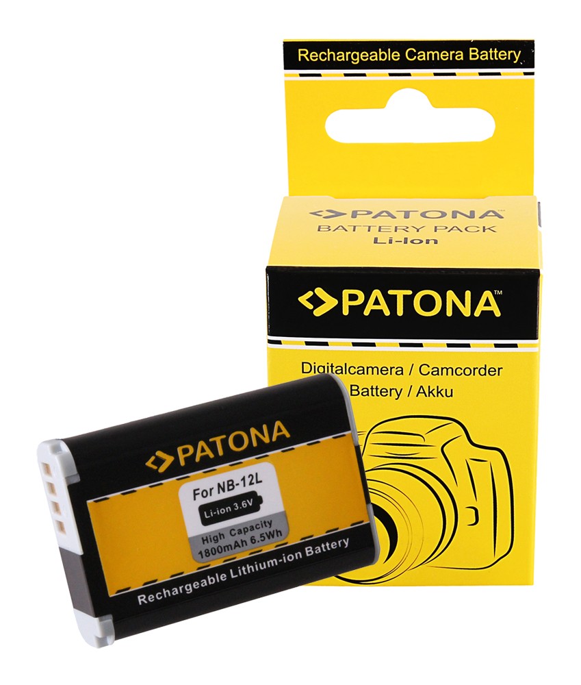 PATONA BATTERY CANON NB12L LEGRIA MINI X VIXIA MINI X POWERSHOT G1