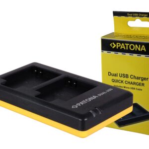 PATONA DUAL QUICKCHARGER CANON NB6L NB6L INCL. MICROUSB CABEL