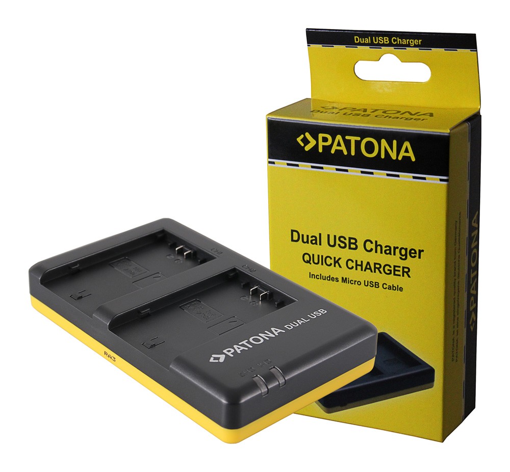 PATONA DUAL QUICK CHARGER SONY SONY NPFZ100 A7 III A7M3 ALPHA 7 III A7 R III A7RM3 ALPHA 7 R III