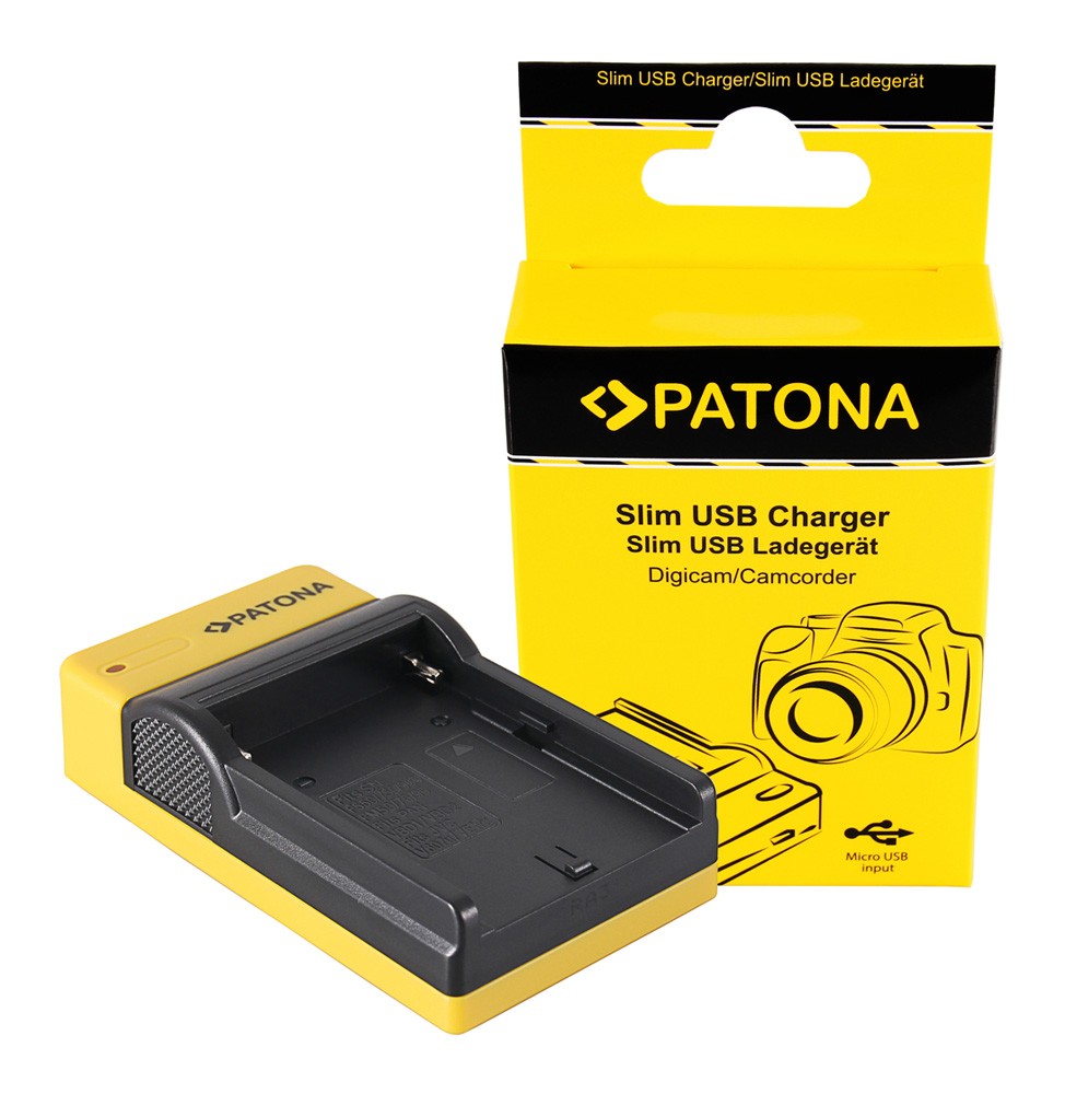 PATONA SLIM MICROUSB CHARGER SONY NPF970 NPF960 NPF950 NPF