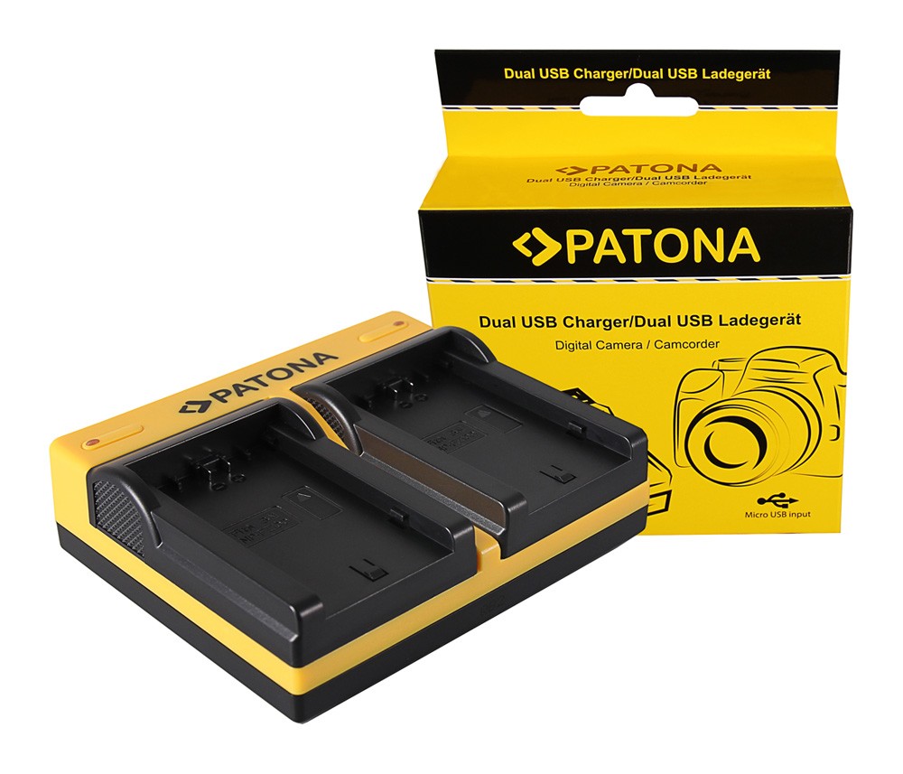 PATONA DUAL CHARGER SONY NPFZ100 A7 III A7M3 ALPHA 7 III A7 R III A7RM3 ALPHA 7 R III A9 ALPHA