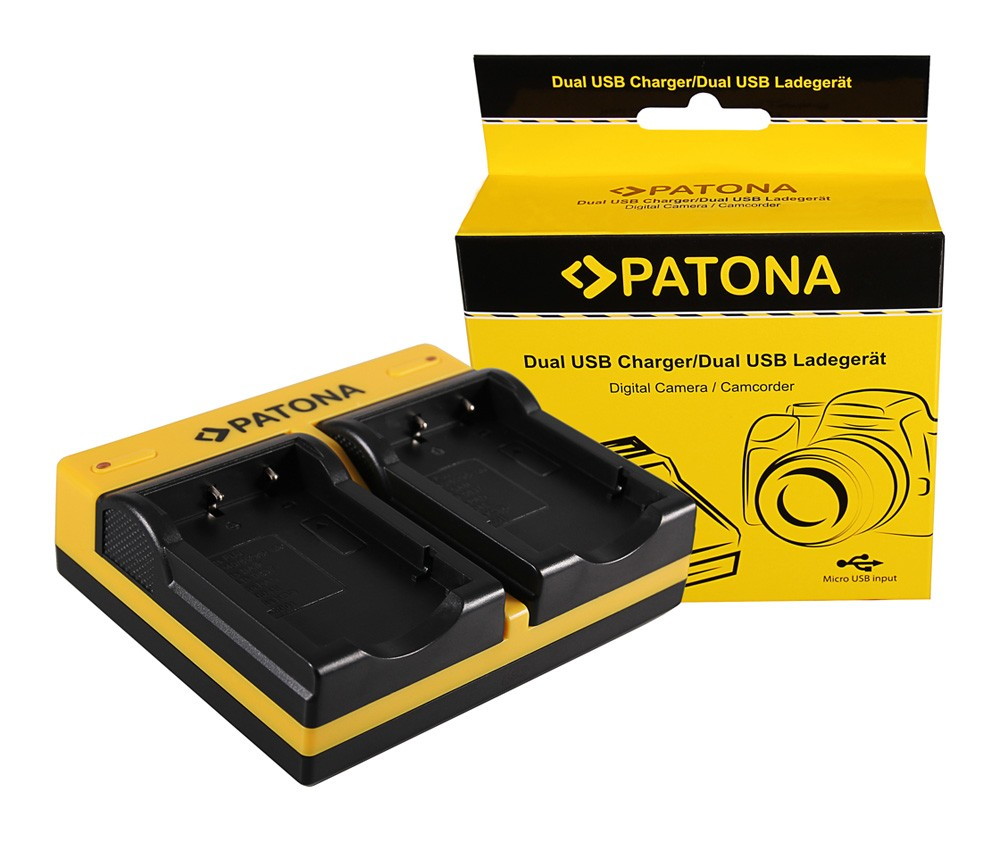 PATONA DUAL CHARGER FUJIFILM FUJI NP40 FINEPIX F30 F30 F31 F31 F31FD F31FD F402 INCL. INCL. MICROUSB CABLE