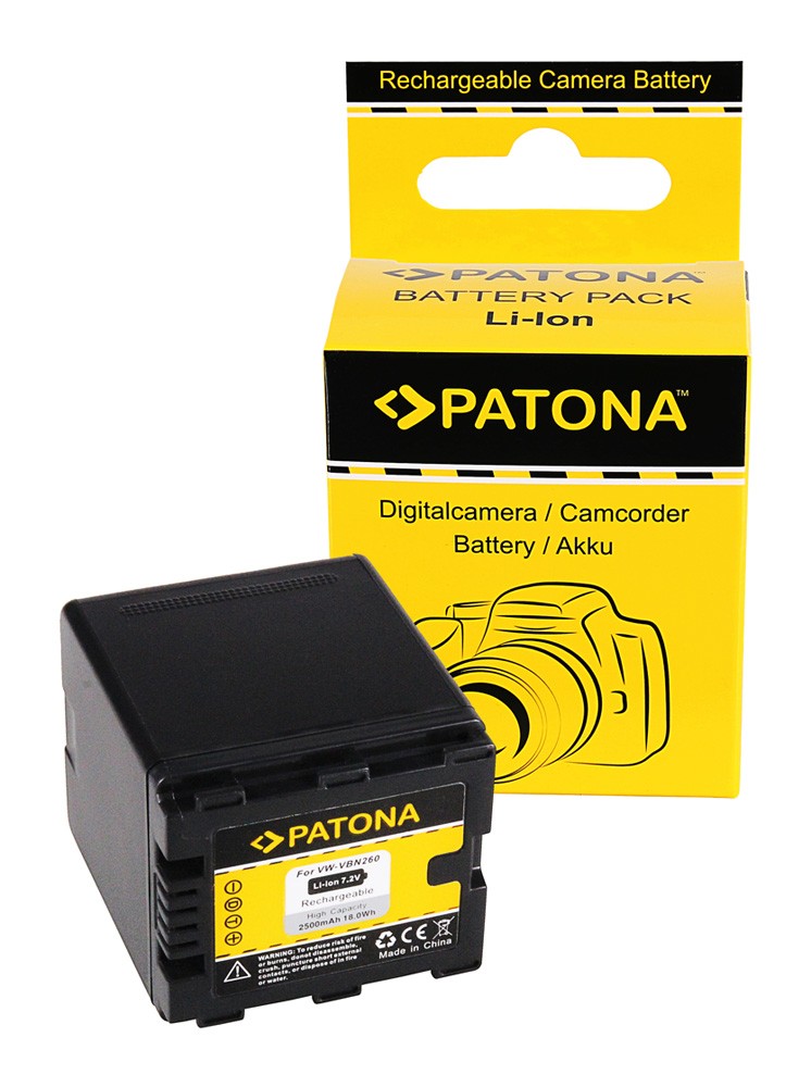 PATONA BATTERY PANASONIC HDCSD800 SD900 SD909 TM900 HS900 VWVBN260