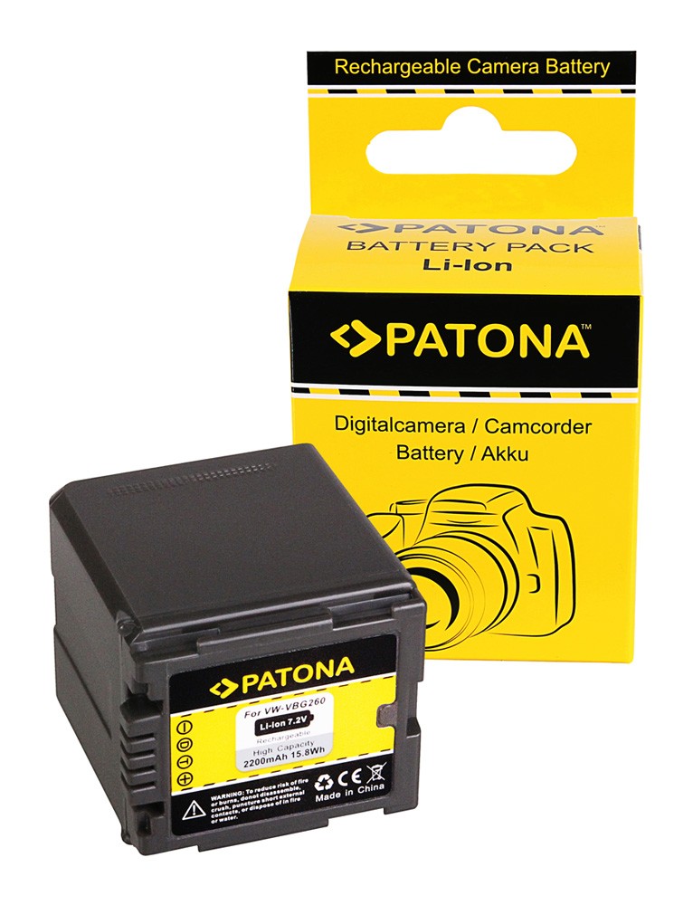 PATONA BATTERY PANASONIC VWVBG260 COMPATIBLE TO VWVBG070 VWVBG130