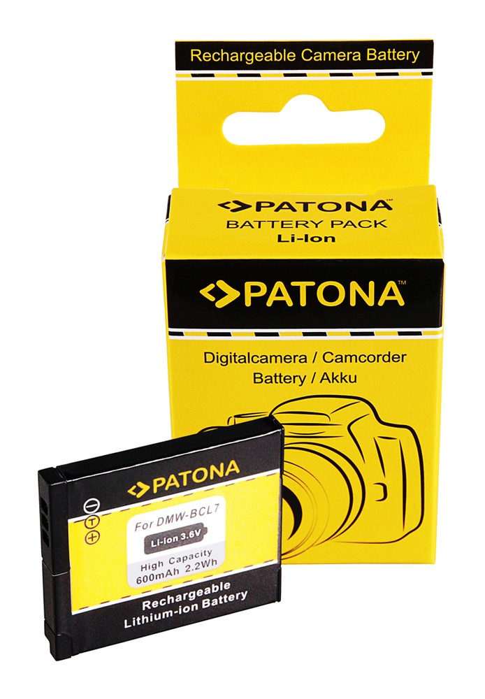 PATONA BATTERY PANASONIC DMWBCL7E SZ9 SZ3 XS1 FS50 FH50 F5 BCL7