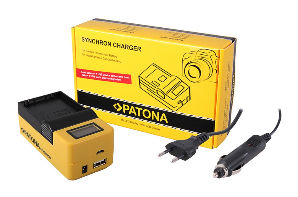 PATONA SYNCHRON USB CHARGER OLYMPUS BLH1 BLH1 WITH LCD