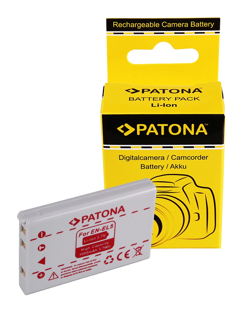 PATONA BATTERY NIKON ENEL5 COOLPIX 3700 4200 5200 7900 P5000