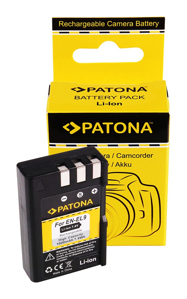 PATONA BATTERY NIKON ENEL9 ENEL9 D40 D 40 D40 D40X D60 D5000