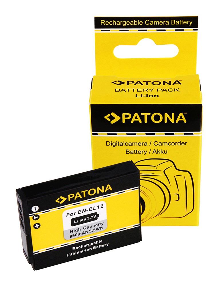 PATONA BATTERY NIKON COOLPIX P300 S70 S710 S610 S610C S620 ENEL12