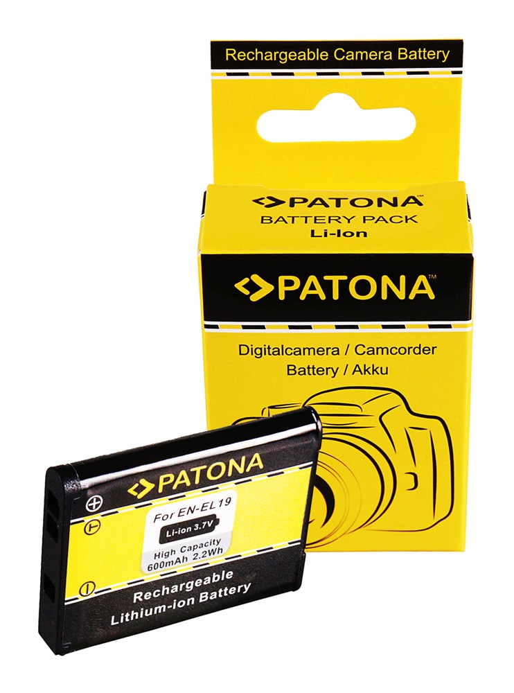 PATONA BATTERY NIKON COOLPIX S4100 S3100 S2500 ENEL19 ENEL19