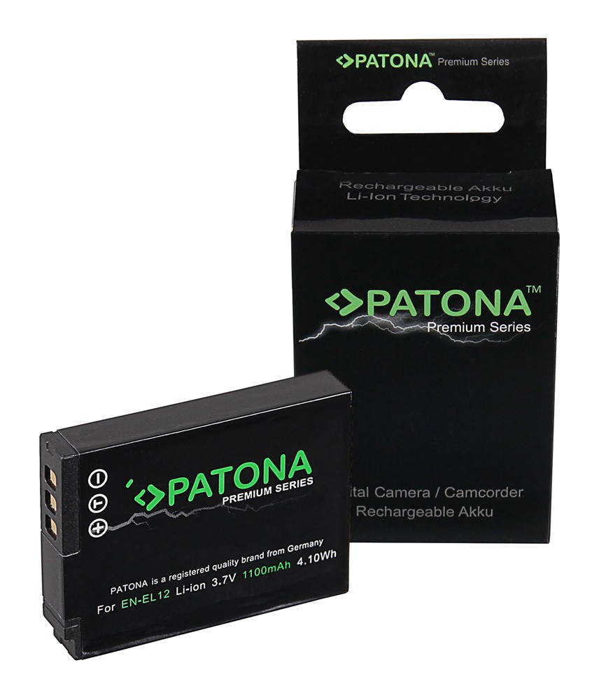 PATONA PREMIUM BATTERY F NIKON ENEL12 COOLPIX AW100 AW110 P300 P310 P330