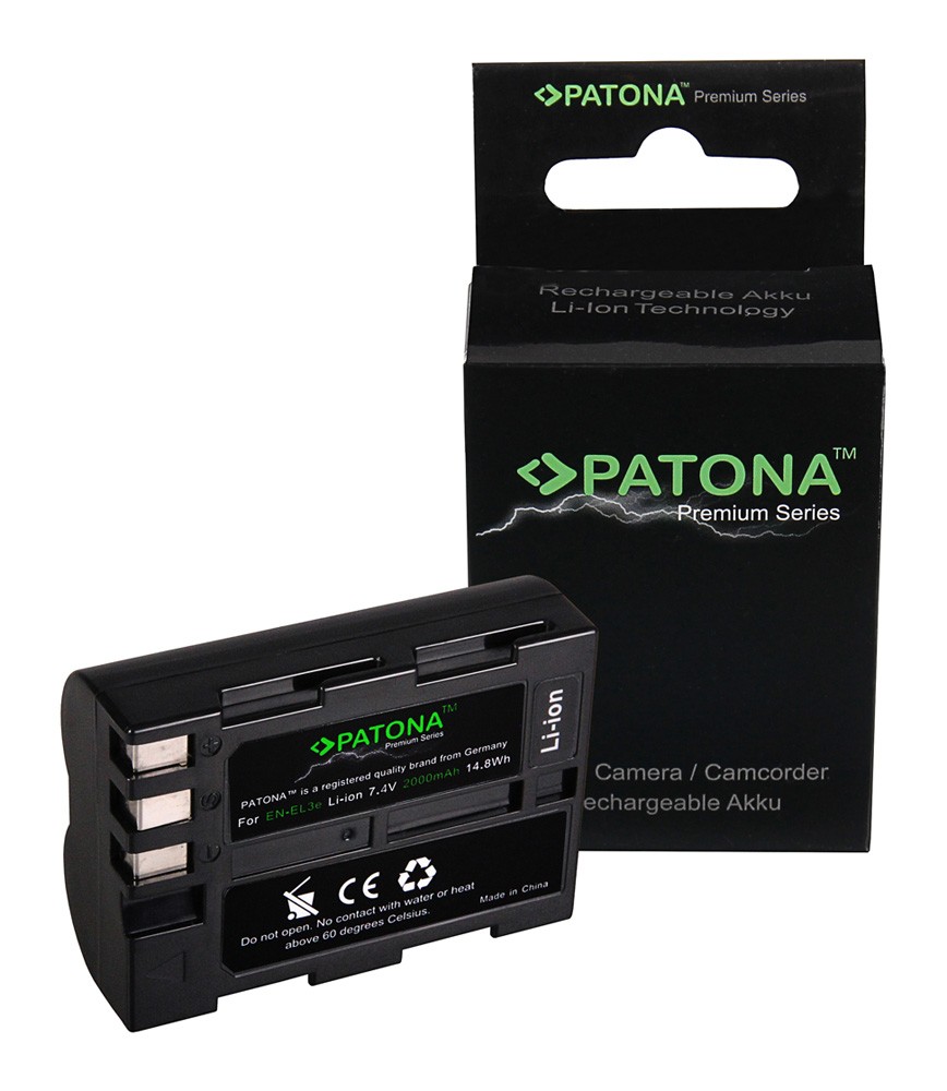 PATONA PREMIUM BATTERY NIKON D700 D300 D200 D100 D80 D70 D50 ENEL3E