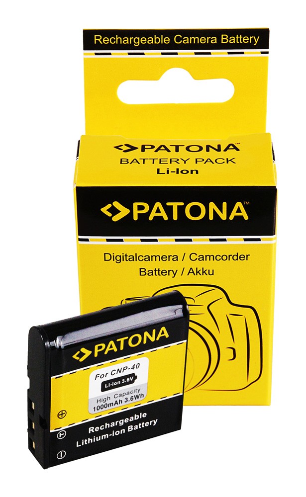 PATONA BATTERY CASIO NP40 EXILIM ZOOM EXZ100 EXZ1000 EXZ200