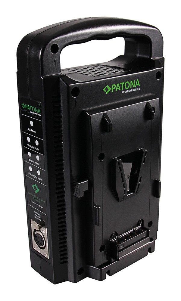 PATONA DUAL VMOUNT CHARGER SONY BP95W BP INCL. 4PIN XLR CABLE