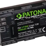 PATONA PREMIUM BATTERY CANON LPE6N LPE6N XC10 EOS 80D 7D 70D 6D 60D EOS R
