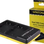 PATONA DUAL QUICKCHARGER CANON BP508 BP512 INCL. MICROUSB CABEL