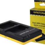 PATONA DUAL QUICKCHARGER CANON NB10L NB10 L NB10L INCL. MICROUSB CABEL