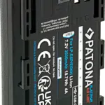 PATONA PLATINUM LPE6P PER CANON R5 MKII 2400MAH 72V 6A CONTINUOUS DISCHARGE 8K READY