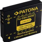 PATONA BATTERY LUMIX DMCFX3 FX07 DMCFX50 DMCLX2 CGAS005