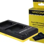 PATONA DUAL QUICKCHARGER F.PANASONIC DMWBCM13 BCM13 INCL. MICROUSB CABLE