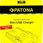 PATONA SLIM MICROUSB CHARGER PANASONIC DMWBCF10E LUMIX DMCFS7 DMCLX5 DMCLX5 DMCLX5