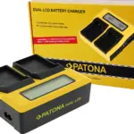PATONA SYNCHRON USB CHARGER F. OLYMPUS OM1 BLX1 WITH LCD