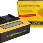 PATONA DUAL LCD USB CHARGER NIKON ENEL3 ENEL3E FNP150 BLM5