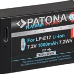 PATONA PLATINUM BATTERY WITH USBC INPUT F. CANON LPE17 EOS RP 77D 200D 750D 760D 8000D KISS X8I M3 REBEL REBEL T6I