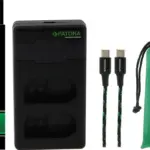 PATONA PREMIUM TWIN PERFORMANCE PD CHARGER FOR NIKON ENEL15 D600 D750 D800 D810 D810A D7000 D7100 D7200 D750 INCL. USBC CABLE