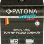 PATONA PLATINUM BATTERY WITH USBC INPUT FOR SONY NPFV100 FDRAX40 FDRAX45 FDRCX680 NEXVG30