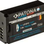 PATONA PLATINUM BATTERY WITH USBC INPUT FOR CANON LPE12 EOS 100D EOSM50 EOS100D