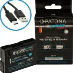 PATONA PLATINUM BATTERY WITH USBC INPUT FOR NIKON NIKON ENEL14 D3100 D5100 P7000