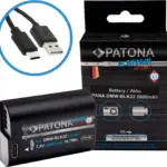 PATONA PLATINUM BATTERY WITH USBC INPUT FOR PANASONIC DMWBLK22 S5 G9 GH5 GH5S