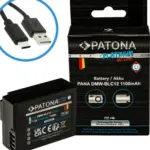 PATONA PLATINUM BATTERY WITH USBC INPUT FOR PANASONIC DMWBLC12 FZ2000 FZ300 GX8 G81 GH2