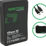 PATONA PREMIUM VMOUNT BATTERIA VBASE 99WH PD 100W USBC USBA DTAP HARD CASE