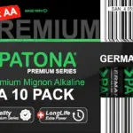 PATONA PREMIUM 10 PIECES ALKALINE AA MIGNON LR06 BATTERY