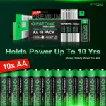 PATONA PREMIUM 10 PIECES ALKALINE AA MIGNON LR06 BATTERY