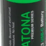 PATONA PREMIUM USBC 4X CR123A RECHARGEABLE LITHIUM BATTERIES 2400MWH 3.0V RECHARGEABLE WITH 1 TO 2 USBC CHARGING CABLE