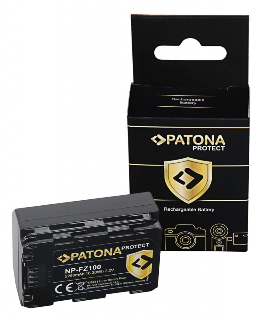 PATONA PROTECT BATTERY SONY NPFZ100 A7 III A7M3 ALPHA 7 III A7 R III A7RM3 ALPHA 7 R III A9 ALPHA 9