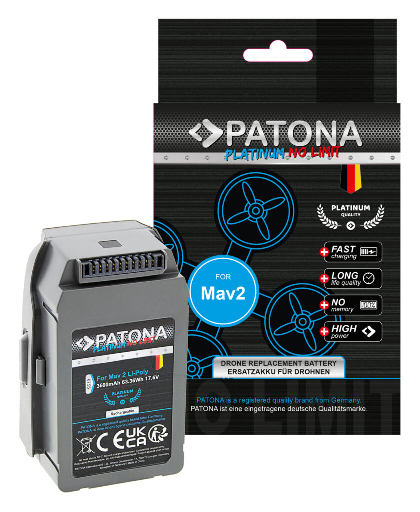 PATONA PLATINUM BATTERY FOR DJI MAVIC 2 LIPOLYMER 3600MAH 17.6V