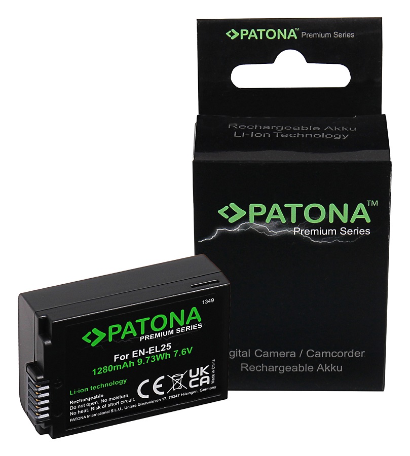 PATONA PREMIUM BATTERY ENEL25 PER NIKON Z50 Z FC