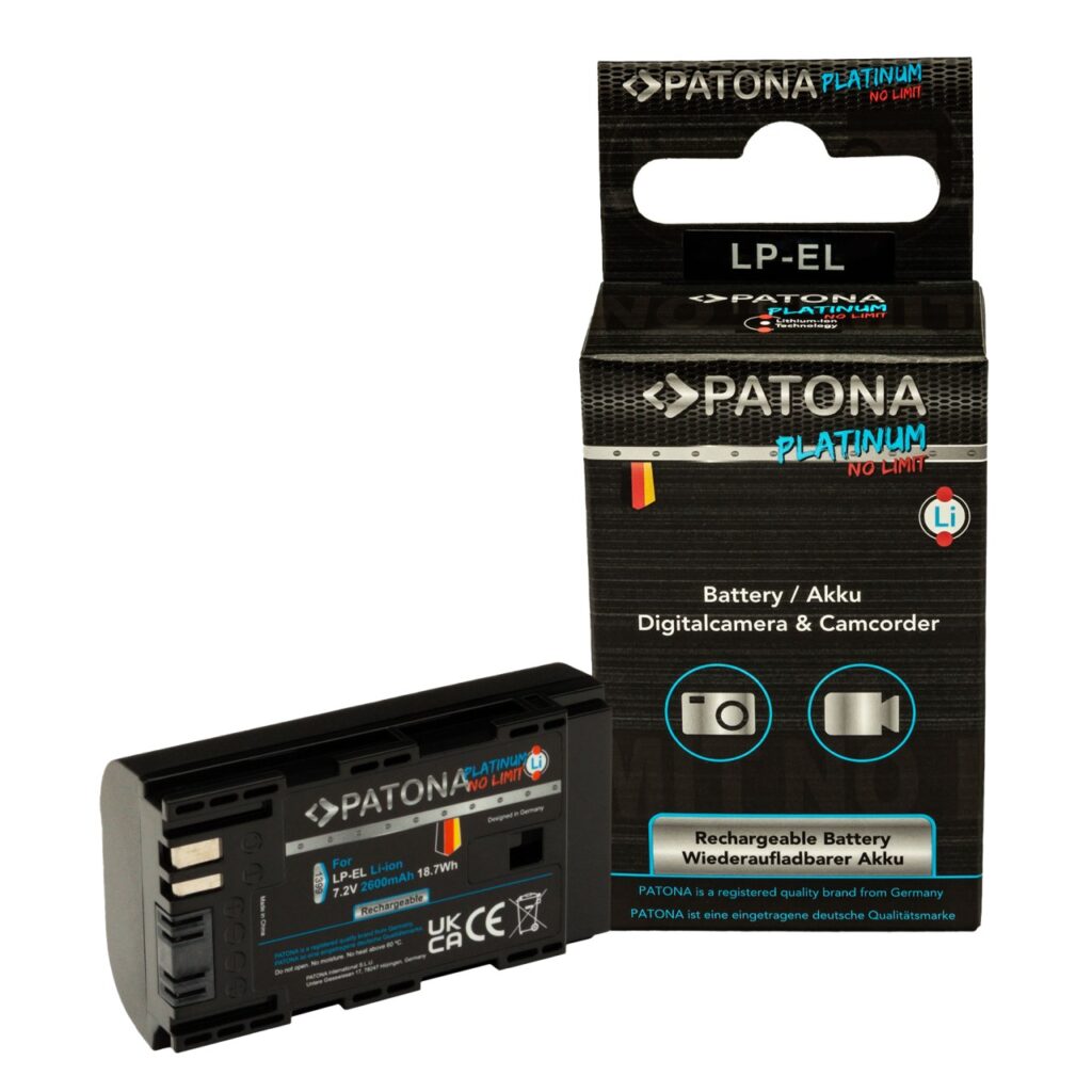 PATONA PLATINUM BATTERY FOR CANON LPEL SPEEDLITE EL1 DS401231