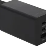 Alimentatore Premium GaN PD65W nero 2xUSBC 1xUSBA PD3.0 QC3.0 Nero